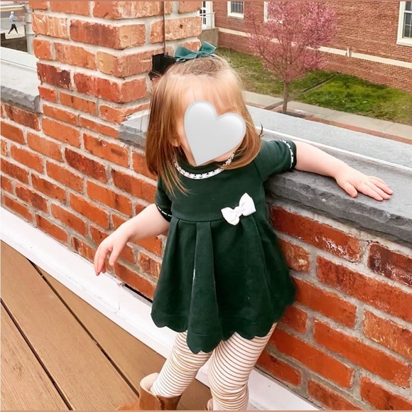 Tahari Green Lace Bow Dress - Picture 7 of 7